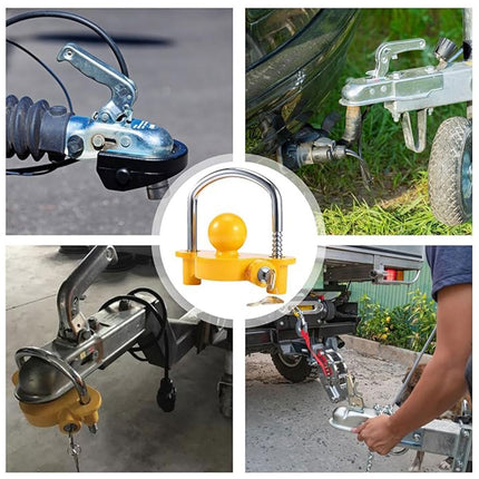 Trailer Hitch Lock Anti Theft Device Tow Hook Security Lock Car Yacht Connector