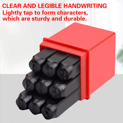 Punch Stamp Set 4MM Steel Letter Number Stamping Tool Kit For Metal Leather Wood