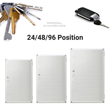 Aluminium Alloy Wall Mounted Key Cabinet Organiser Holder 24 48 96 Position