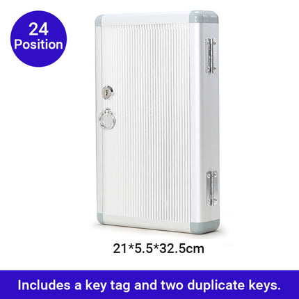 Aluminium Alloy Wall Mounted Key Cabinet Organiser Holder 24 48 96 Position