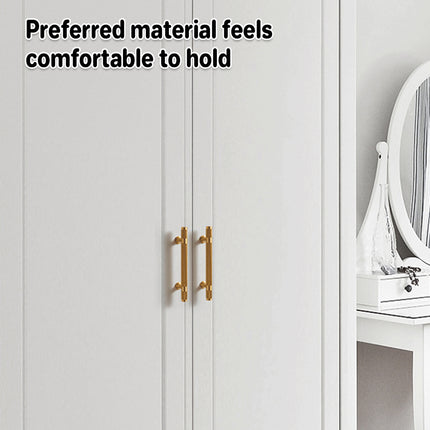 Copper Cabinet Handles 4 Sizes Gold Light Luxury Pulls for Drawer Wardrobe Door