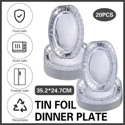Aluminium Foil Tray Disposable Food Pan  BBQ Baking Roasting Grilling Catering