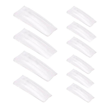 500 PCS Fake French Nail Tips White Clear Stiletto False Gel Pointy Art Acrylic - Aimall