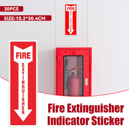 30PCS Fire Extinguisher Indicator Sticker Long-Lasting for Fire Safety Use