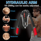 Hydraulic Arm Strengthener Mens Arm Strength Bar Home Exercise Fitness Grip