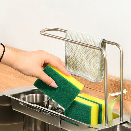 Retractable Kitchen Sink Draining Rack Water Filter Basket Storage Shelf Home