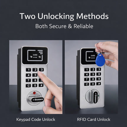 Wall Mount Key Cabinet With Keypad and RFID Access 24 or 48 Key Storage Box