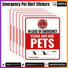 10PCS Pet Inside Alert Sticker Self Adhesive Emergency Warning Sign Label Window