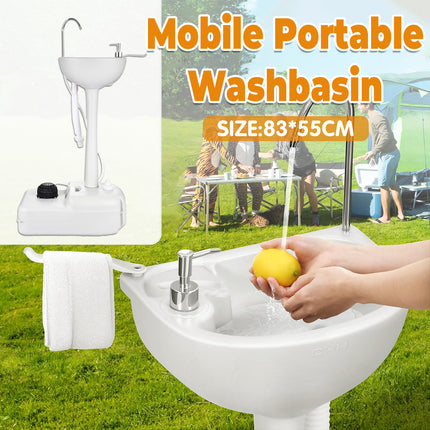 Mobile Portable Outdoor Washbasing for Camping Picnics RV Trips Yard Activities