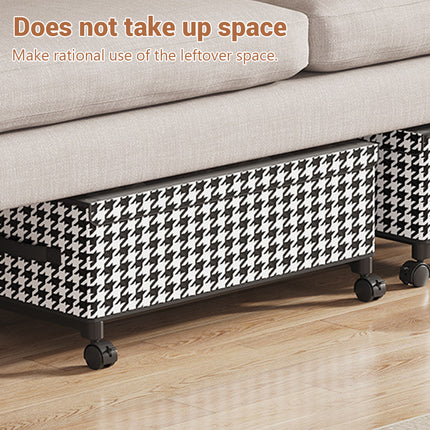 Under Bed Storage Box with Wheels Dustproof Large Capacity for Bedroom Storage