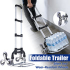 Folding Hand Truck Cart with Wear-Resistant Wheels Large Capacity Portable