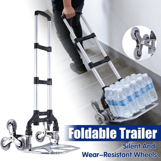Folding Hand Truck Cart with Wear-Resistant Wheels Large Capacity Portable