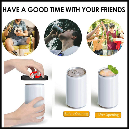 Topless Can Opener Manual Kitchen Tool for Beer Soda and Tin Bottles