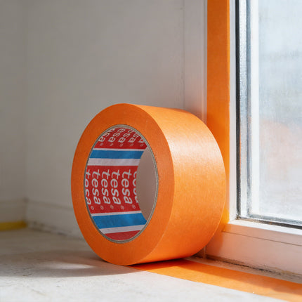 Orange Washi Masking Tape Fine Paint Heat Resistant Hand Tearable 5cm x 50m