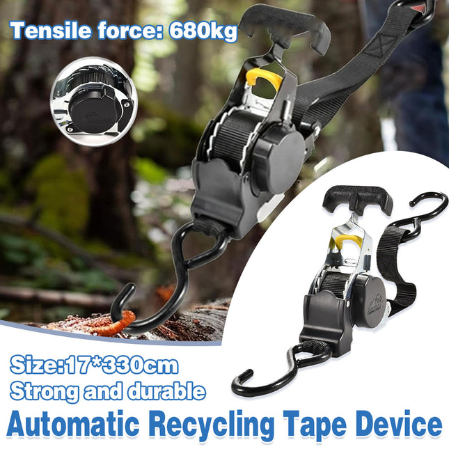 Luggage Fixing Strap Automatic Tensioner Retractable Tie Down Strap Travel Belt