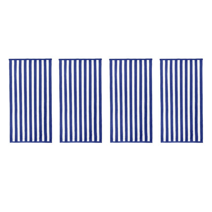 4pcs Striped Bath Towels 75x150cm Soft Absorbent Cotton Towels for Bathroom