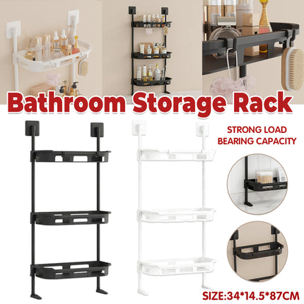 Multifunctional Bathroom Storage Rack Rustproof PP For Shampoo Soap Towel Use