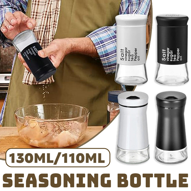 110/130ML Seasoning Bottle Rotating Spice Jar Condiment Container Kitchen Spicer