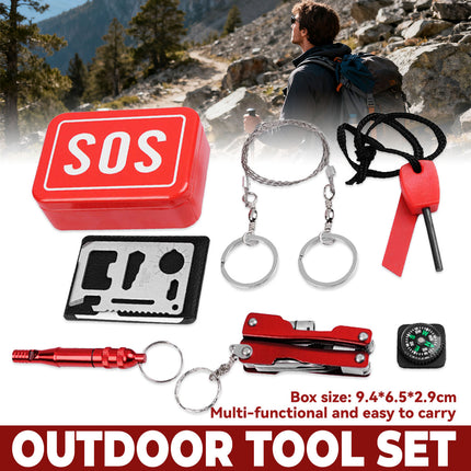 Outdoor Multifunctional Tool Kit for Camping Hiking Fishing Survival Adventures