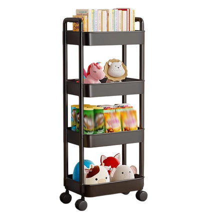 Movable Trolley Shelf Multi Layer Storage Rack Organizer Rolling Cart Stand