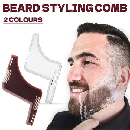 Beard Styling Shaping Template Comb Barber Tool Symmetry Trimming Shaper Stencil