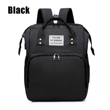 Foldable Travel Backpack with Built In Portable Rest Mat and Storage Compartments