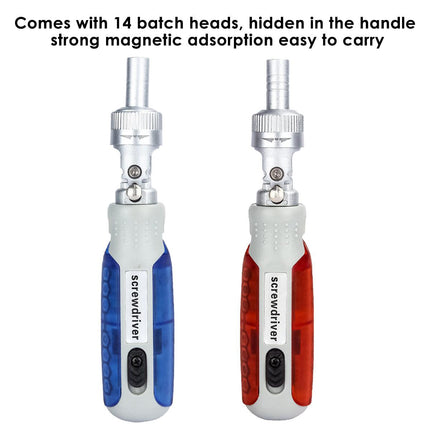 14in1 Multifunction Ratchet Screwdriver Set Cross Special Shaped Tool Kit