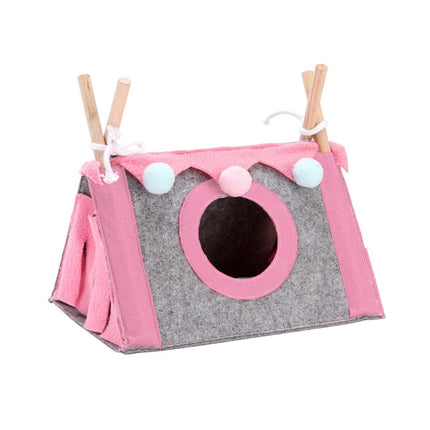 Hamster Tent Small Pet Hideout Pig Possum House Cool Triangle Nest Shelter