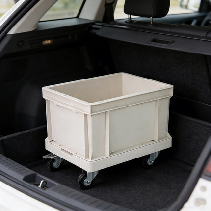 Heavy Duty Thickened PP Plastic Storage Box Durable Can Choose Base Pulley Use