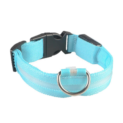 S Size USB Rechargeable LED Dog Collar Nylon Glow Flashing Light Up Safety Pet Collars