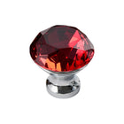Door Knobs Handles Clear Crystal Diamond Glass Kitchen Cupboard Cabinet Pulls 40MM