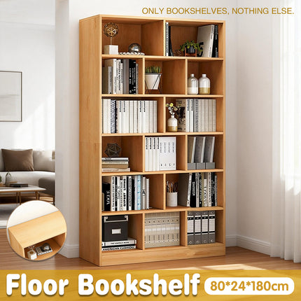 Floor Standing Home Multi Layer Bookcase Storage Shelf For Living Room Bedroom