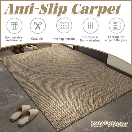 Jute Rug Handmade Area Rug Rectangle Jute Carpet Beige For Home Décor Flooring