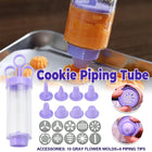 Cookie Gun With Molds Icing Piping Tool Baking Decorating Set For Cake Cupcake