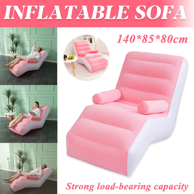 Portable Inflatable Lounge Sofa Chair Outdoor Recliner Air Couch Folding Seat