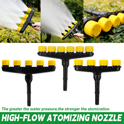 High-Flow Multi-Nozzle Atomizing Sprinkler for Garden and Vegetable Watering