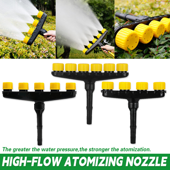High-Flow Multi-Nozzle Atomizing Sprinkler for Garden and Vegetable Watering