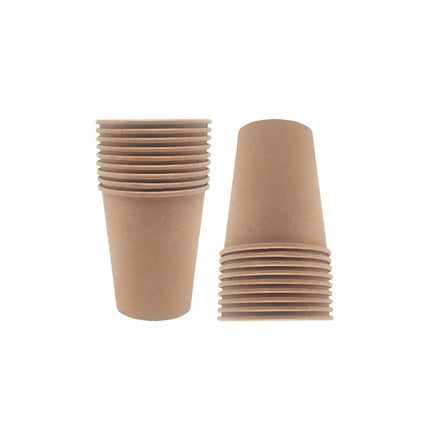 500PCS 9Oz Disposable Paper Cups for Party Coffee Water Hot Cold Use