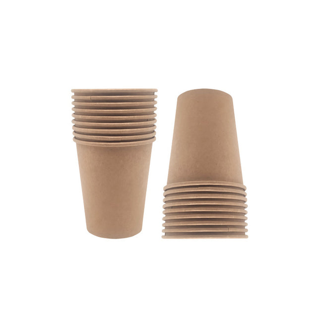 500PCS 9Oz Disposable Paper Cups for Party Coffee Water Hot Cold Use