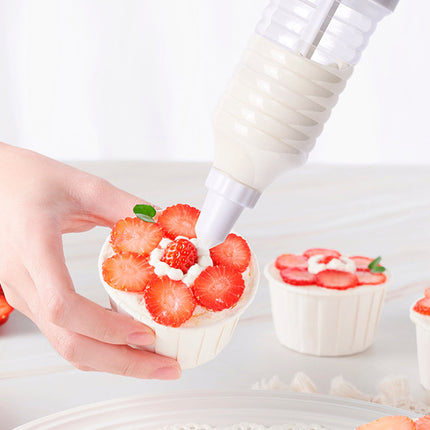 Household Cookie Press Gun Multi Purpose Flower Applicator Baking Cream Tool Set