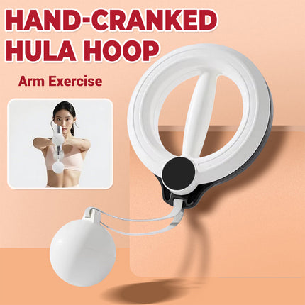 Hand Cranked Hula Hoop Fitness Equipment Arm Training Home Gym Anti Slip Durable