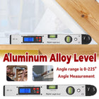 Aluminum Alloy Digital Angle Ruler Level Tool High Precision for Construction
