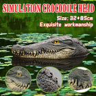 Floating Alligator Head Pond Ornament Garden Pool Animal Decor Simulation Model
