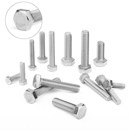 408PCS Stainless Steel Hex Bolts Nuts Washers Assortment Set with Storage Box
