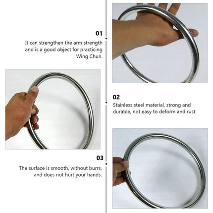 Wing Chun Weighted Training Steel Ring Wear Resistant for Martial Arts Practice