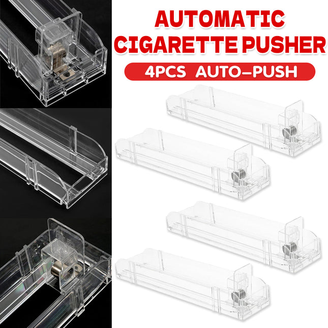 4pcs Supermarket Cigarette Pusher Acrylic Display Stand with Buckle Connector