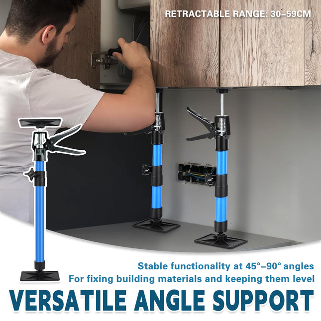 Telescopic Support Rod Adjustable 30-59cm Sturdy Cabinet Lift