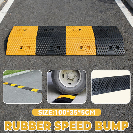Rubber Speed Bump Car Parking Speed Bumper Heavy Duty Wear-Resistance Durable
