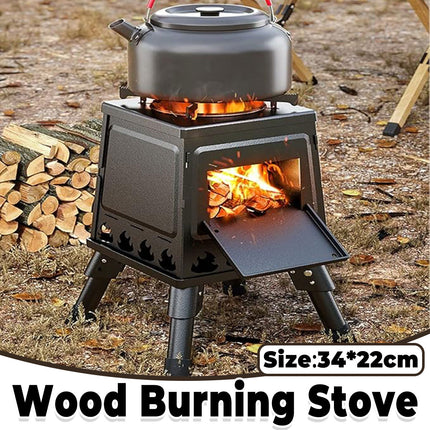 Camping Cassette Stove Portable Windproof Folding Gas Burner For Outdoor BBQ