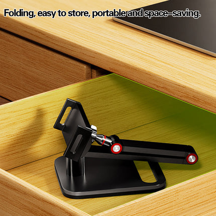 Desktop Folding Phone Tablet Stand Adjustable Height Carbon Steel for Home Office